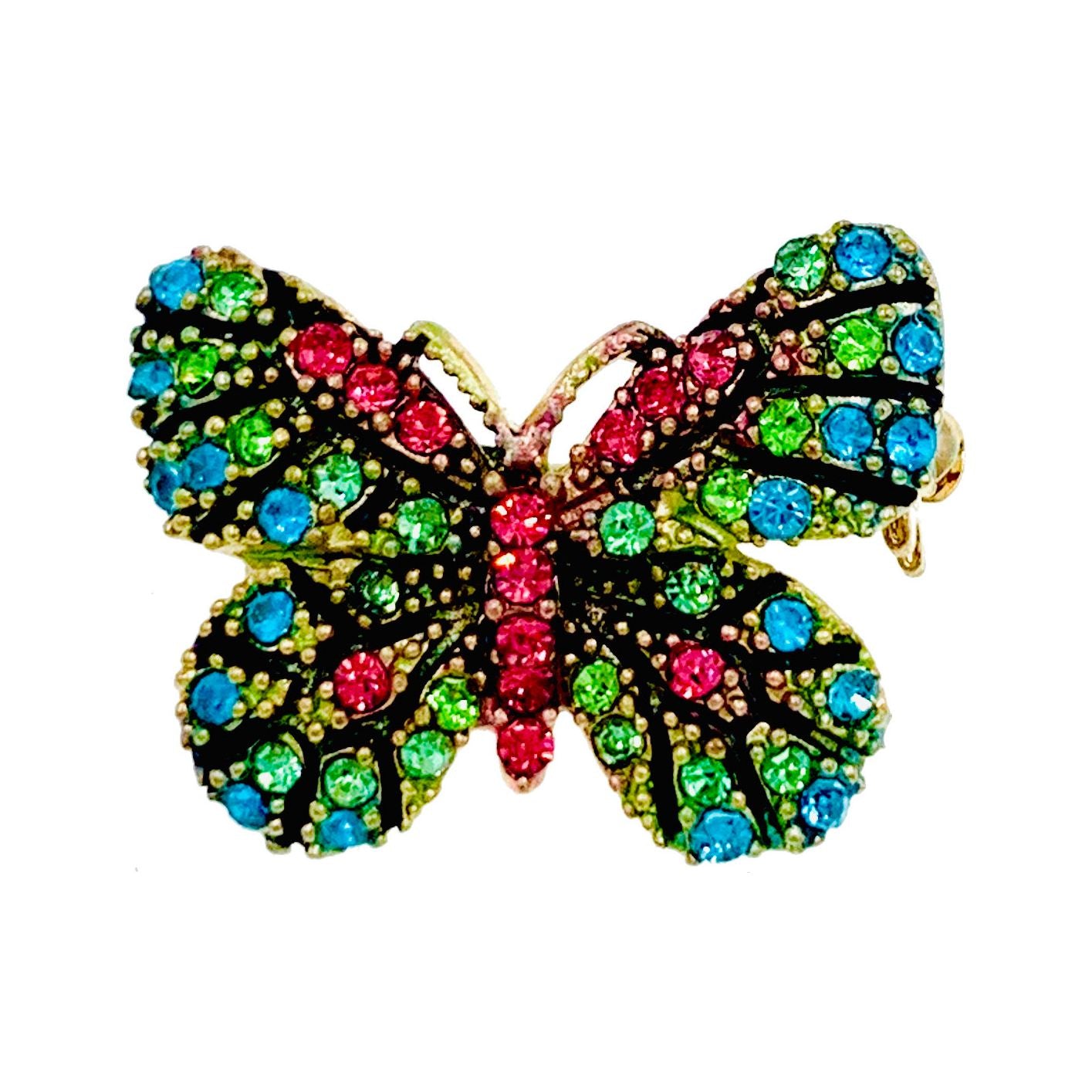 Butterfly on Green Onyx brooch - Green Onym gemstone with freshwater good pearls / can choose Burgundy color in option